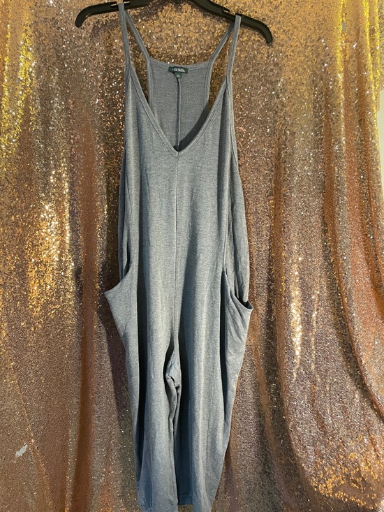 wild fable Pants - wild fable Steel Gray V-Neck Relaxed Jumpsuit with Pockets